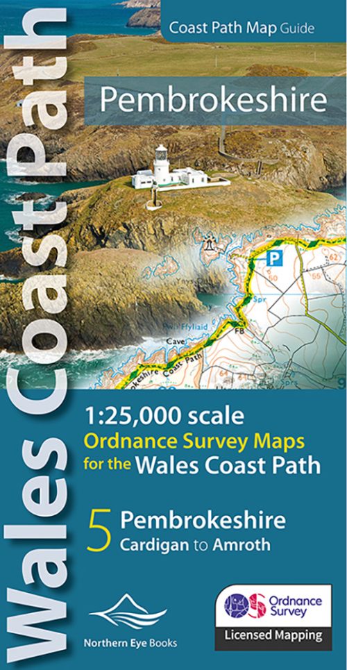 Ordnance Survey 1: 25,000 mapping atlas for the Pembrokeshire section of the Wales Coast Path