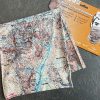 Scafell 1:25,000 OS map neck gaiter, neck warmer, snood -- detail with display card